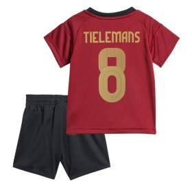 Belgium Youri Tielemans #8 Replica Home Minikit Euro 2024 Short Sleeve (+ pants)